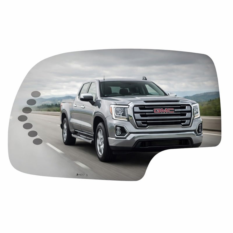Burco 4017S Left Driver Side Replacement Mirror Glass (Mount Not Included) w/signal for Chevy Silverado GMC Sierra Chevy Avalanche Suburban Tahoe GMC Yuko Cadillac Escalade (2000-2006) - GM1323347 - Image 1